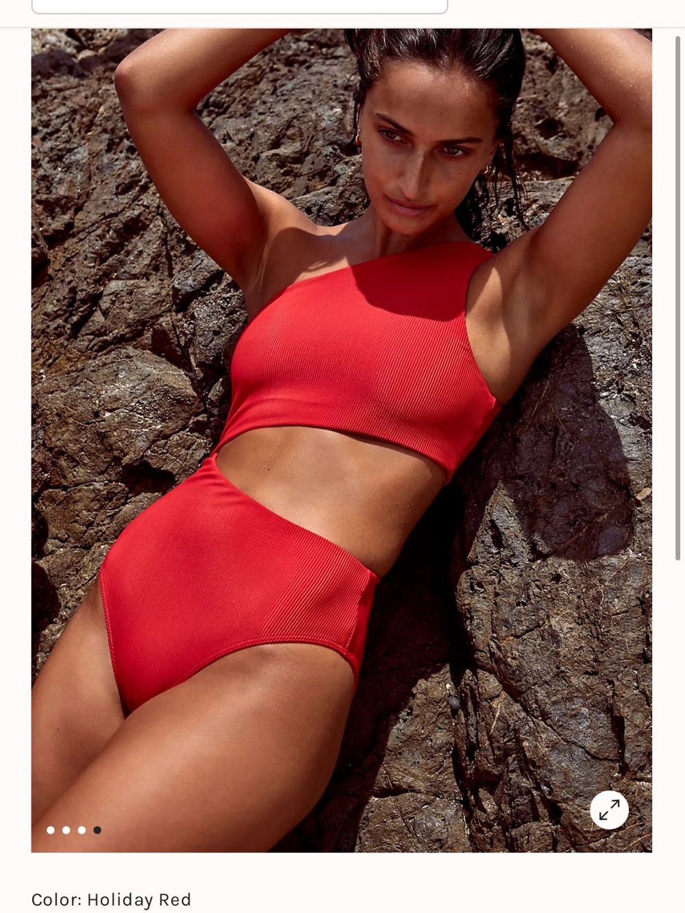FP Beach Riot Celine ribbed one piece swimsuit